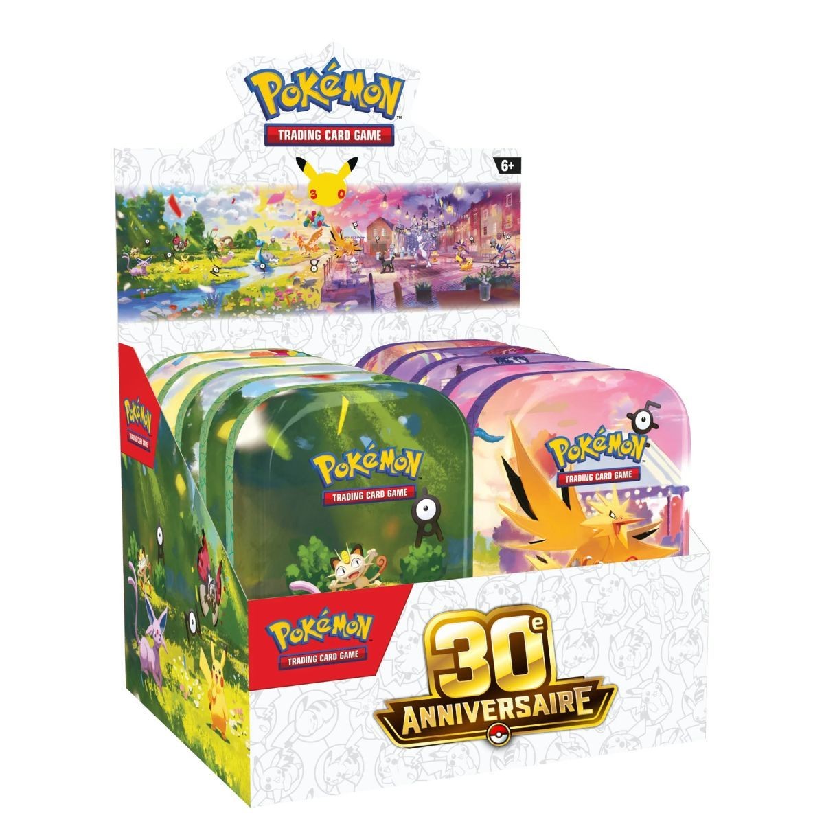 Pokémon 30e anniversaire — Display scellée de 10 Mini-tins (FR)