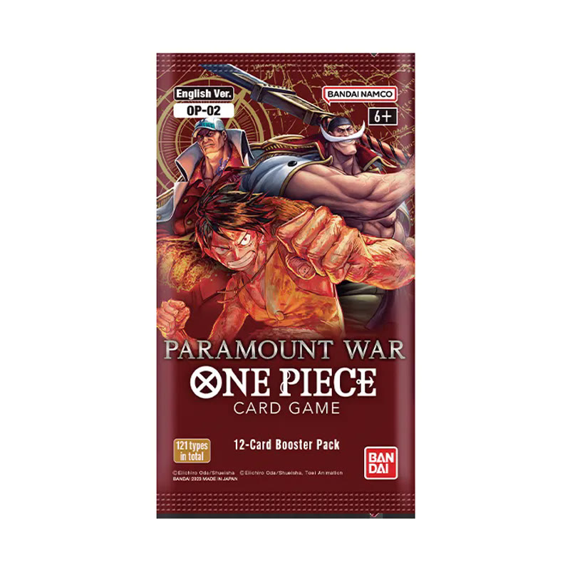 Jeu de cartes One Piece Booster Box — OP-02 Paramount War (24 Packs)