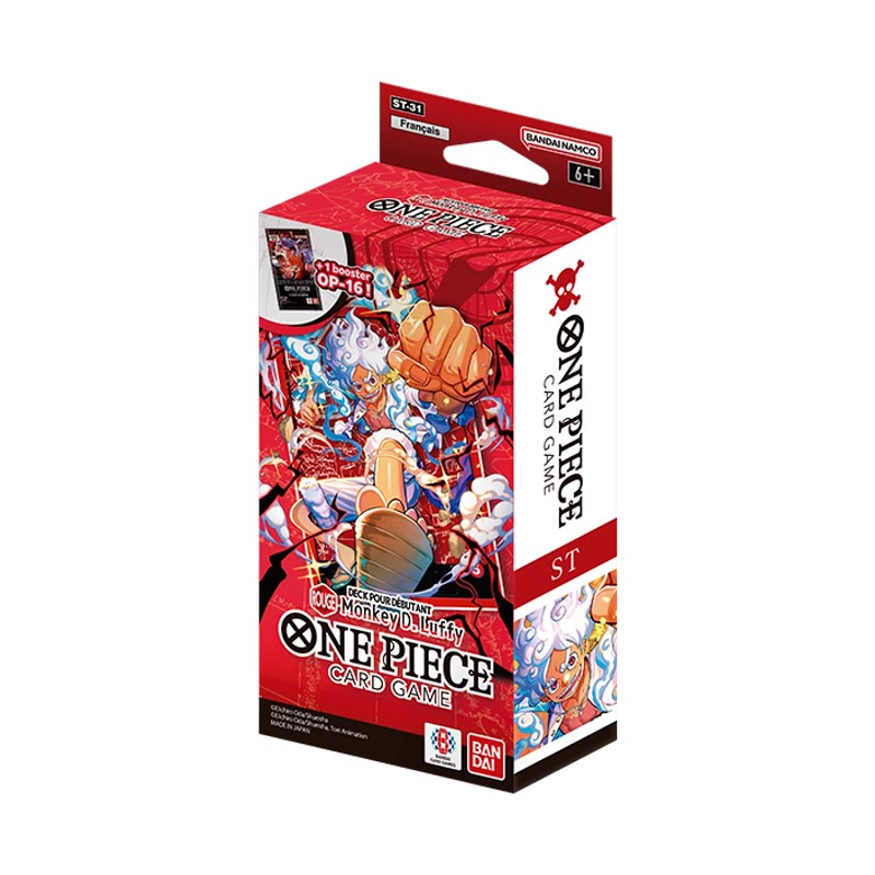 Jeu de cartes One Piece Starter Deck — ST-31 Red — Monkey D. Luffy