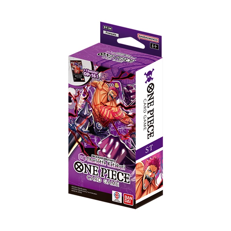 Jeu de cartes One Piece Starter Deck — ST-34 Purple — Charlotte Katakuri