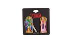 The Legenda of Zelda Link and Zelda Enamel Pin Set 2-Pack