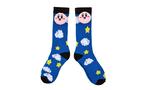 Kirby Stars and Clouds 3D Plush Crew Socks