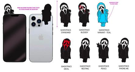 CultureFly Scream Ghost Face  2.75-in Huggers (Styles May Vary)