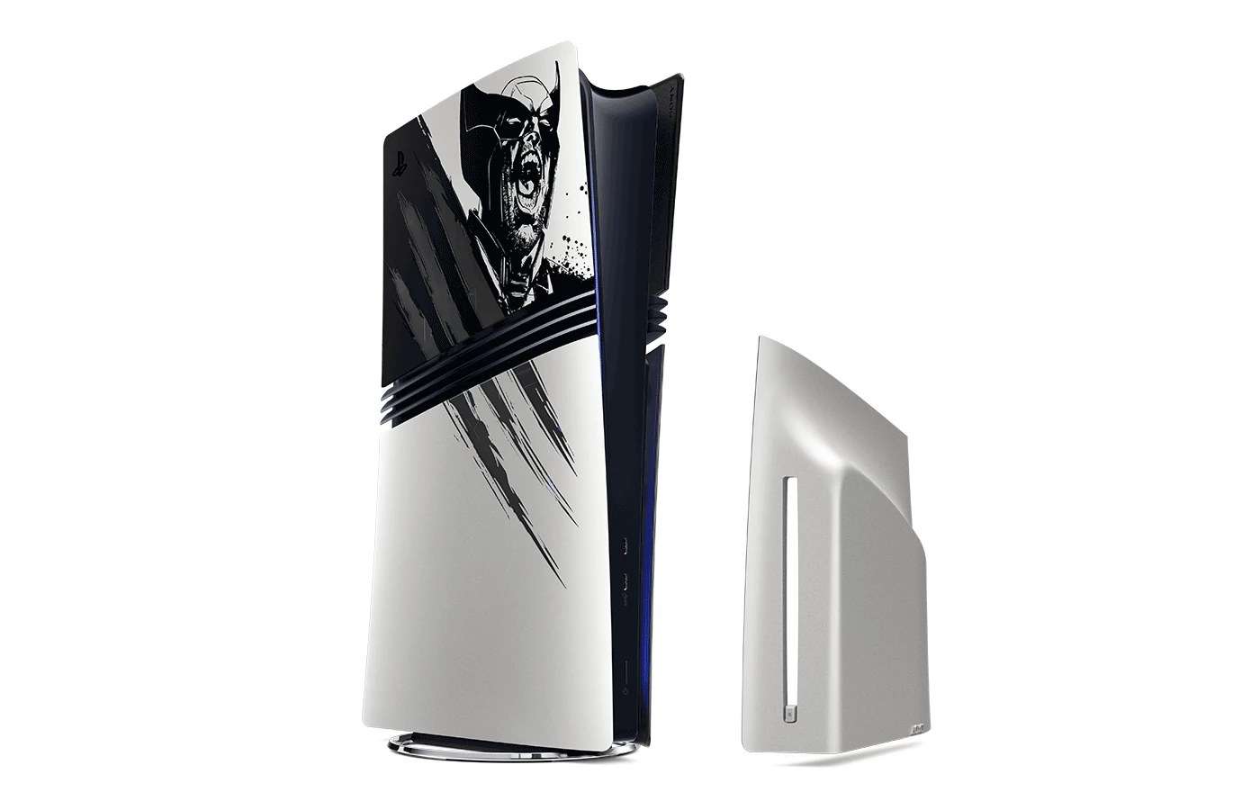 PlayStation 5 Pro Console Covers - Marvel's Wolverine Adamantium