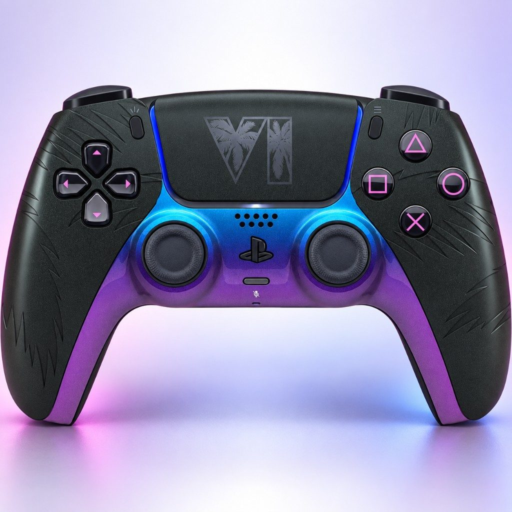 Sony DualSense Wireless Controller - Grand Theft Auto VI Black Édition limitée pour PlayStation 5