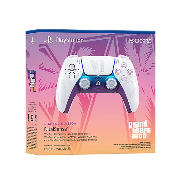 Sony DualSense Wireless Controller - Grand Theft Auto VI White Édition limitée pour PlayStation 5