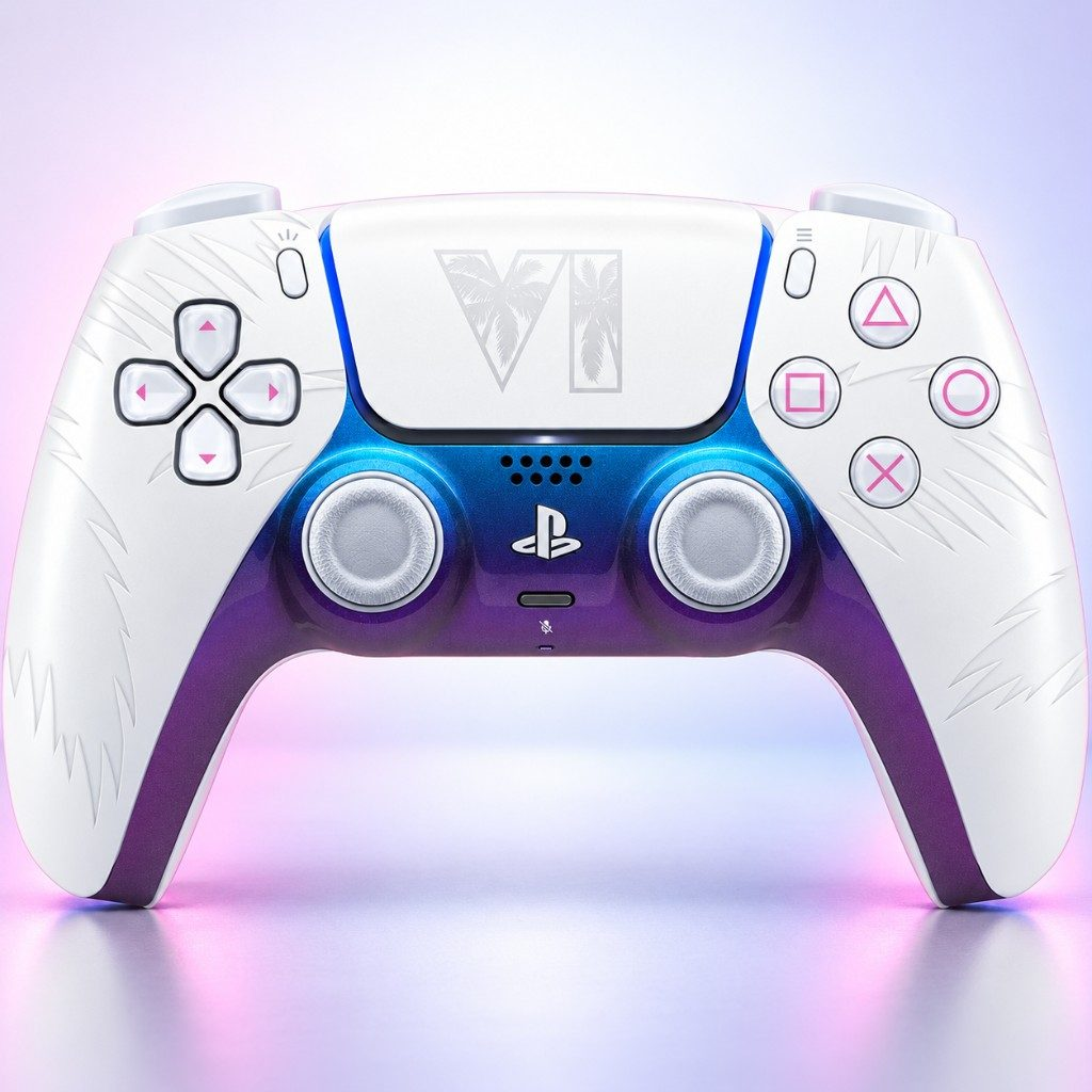 Sony DualSense Wireless Controller - Grand Theft Auto VI White Édition limitée pour PlayStation 5