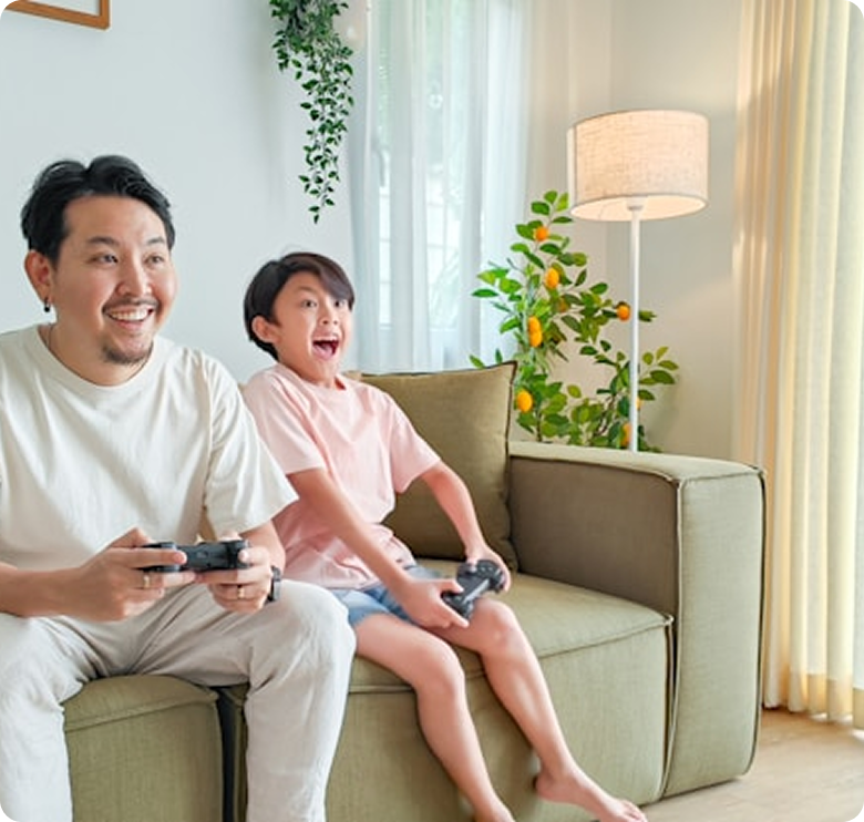 Parent and child gaming