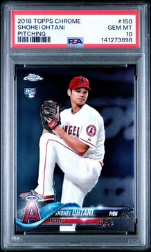 2018 Topps Chrome 150 Shohei Ohtani PSA 10