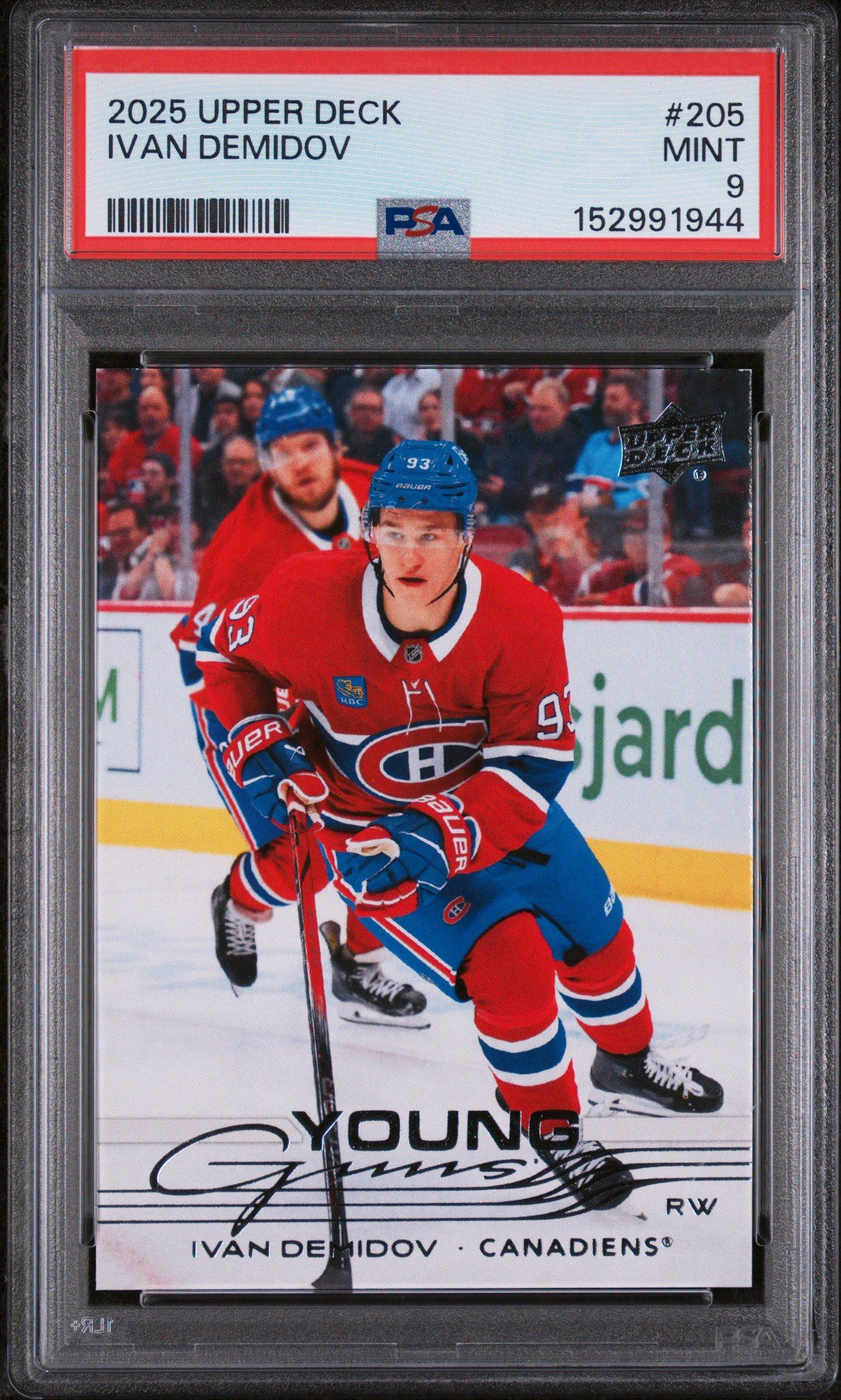 2025 Upper Deck 205 Ivan Demidov PSA 9