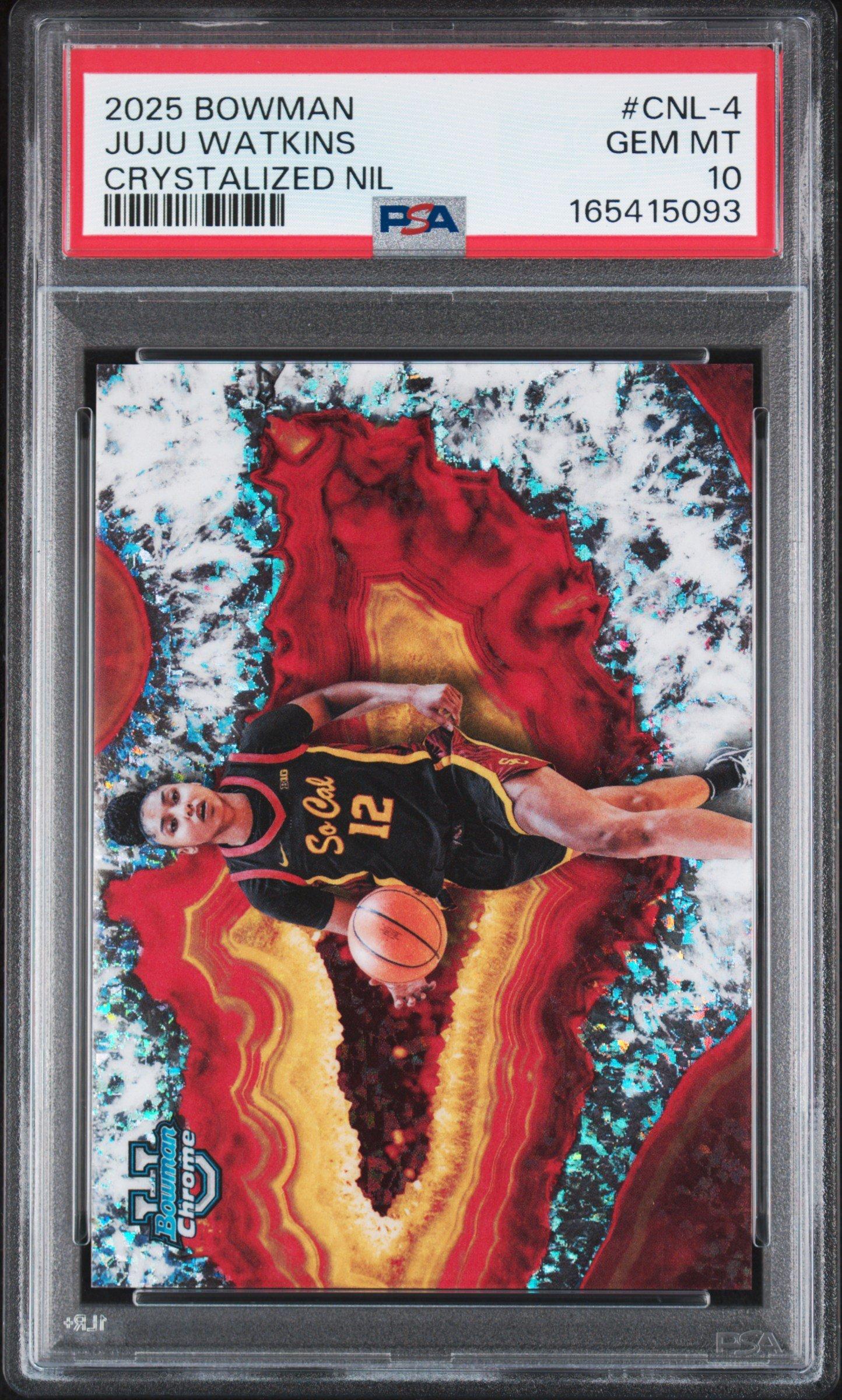 2025 Bowman Chrome Crystalized Nil Cnl-4 Juju Watkins PSA 10