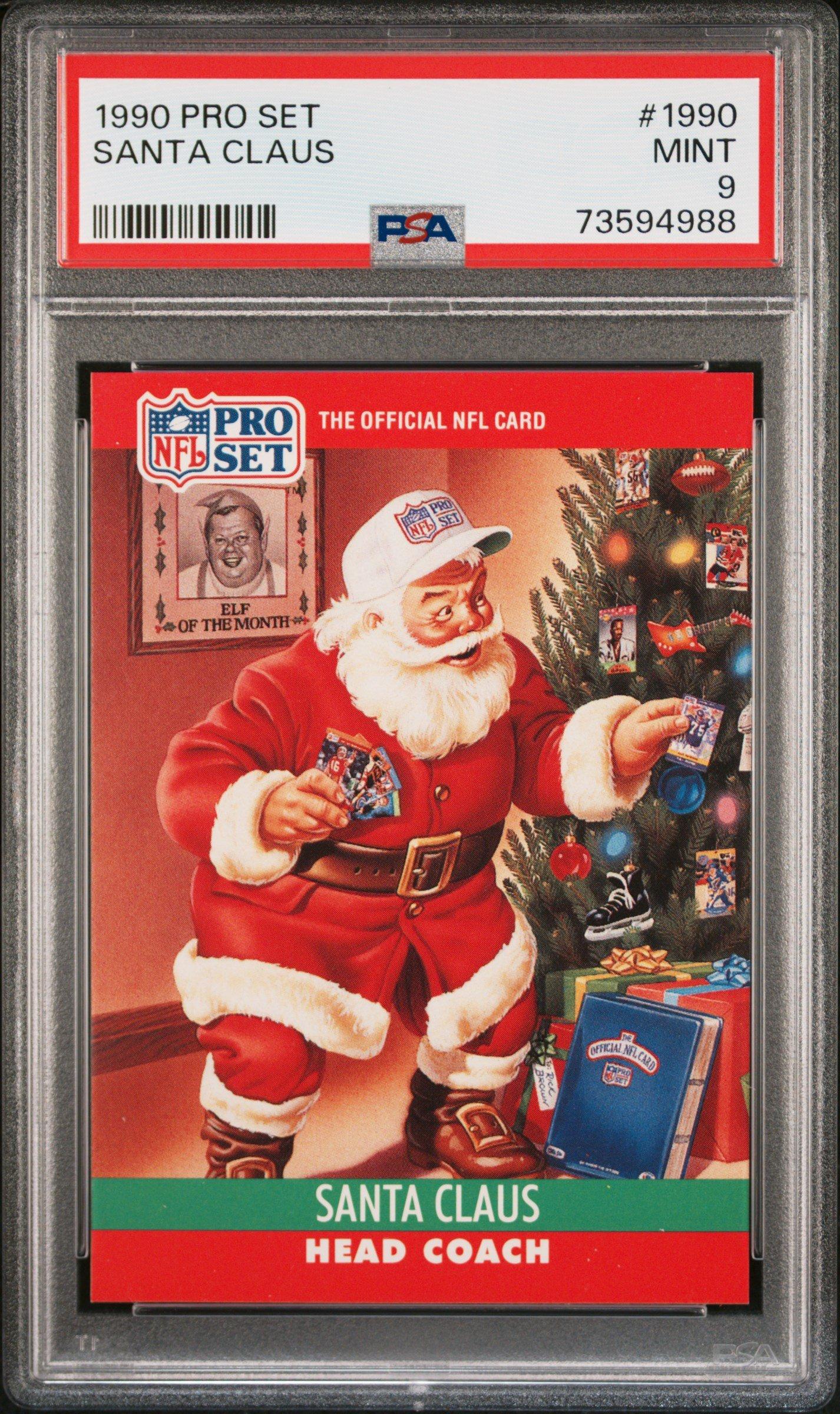 1990 Pro Set 1990 Santa Claus PSA 9