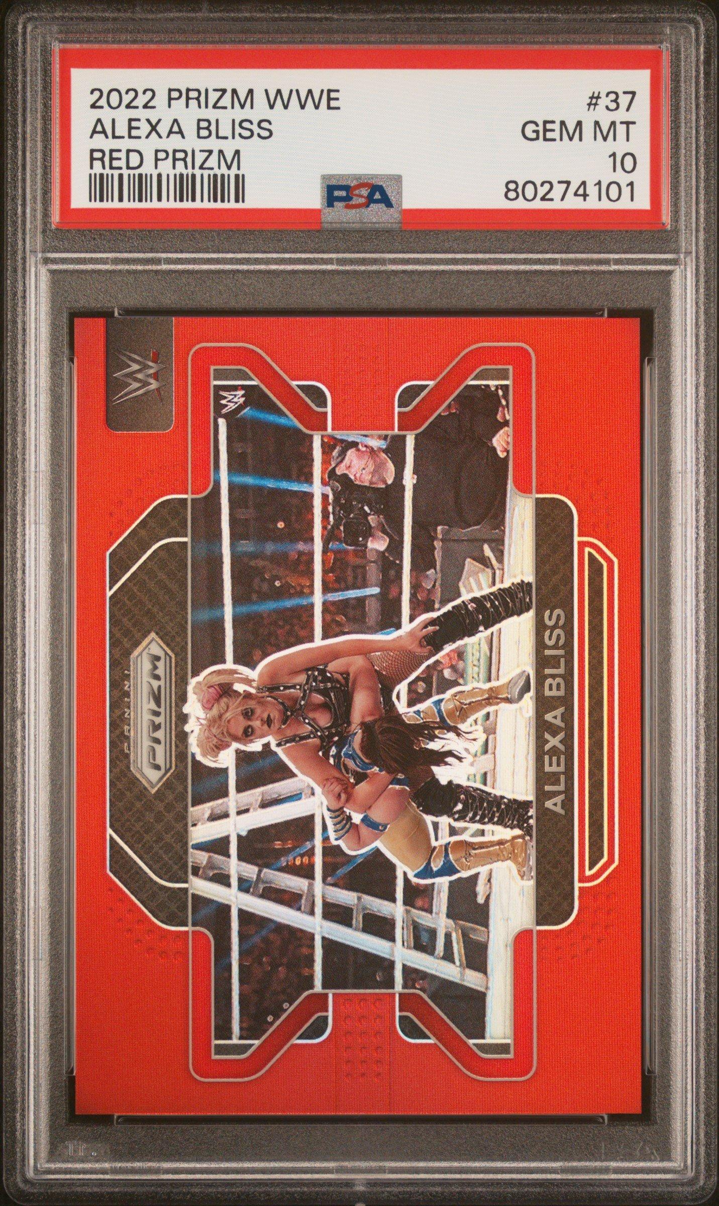 2022 Panini Prizm Wwe 37 Alexa Bliss Red Prizm PSA 10