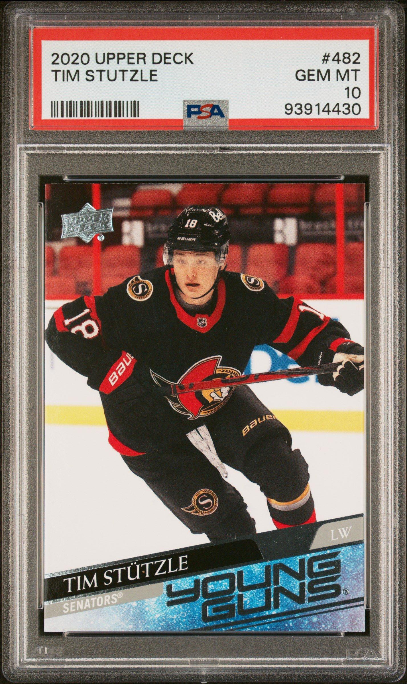 2020 Upper Deck 482 Tim Stutzle PSA 10